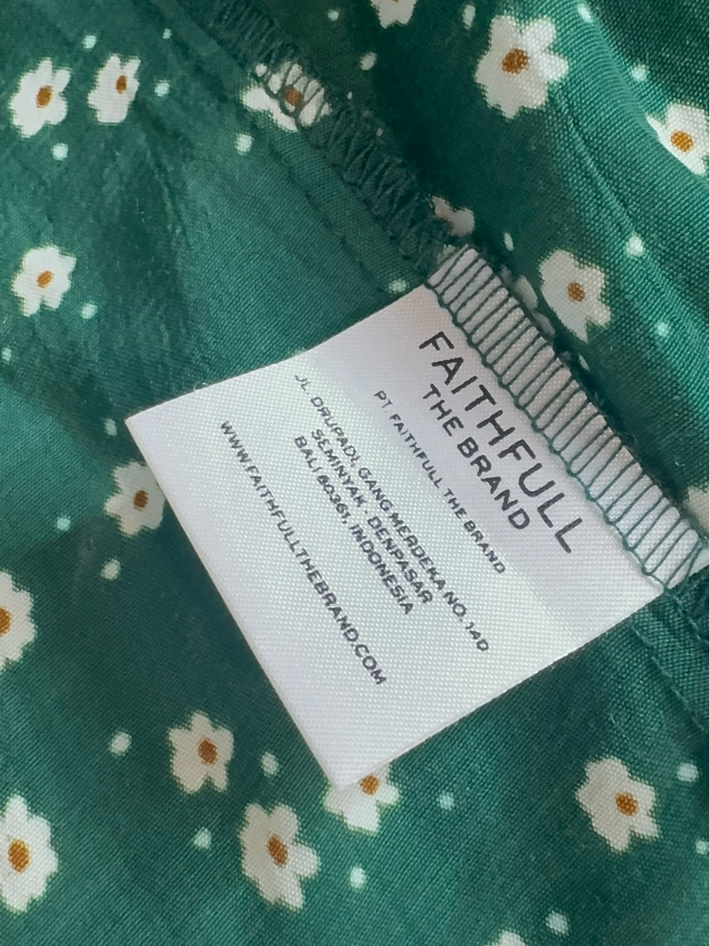 NWOT Faithful the Brand Wrap Mira Mini Floral Dress Green Size 8 - Picture 10 of 14